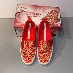 Sperry X Good Humor Strawberry Shortcake slip-ons Womens 9 / Mens 7.5
